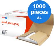 print24 Boekverpakking, DIN A4, Verzendverpakking, onbedrukt, 1000 stuks