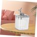 Sans marque Lapin Rangement Pot Coton-tige Contenant Organisateurs de vanité Porte-coton-tige Étui de rangement pour coton-tige Porte-cosmétiques Porte-disque de coton Étui pour disque de coton