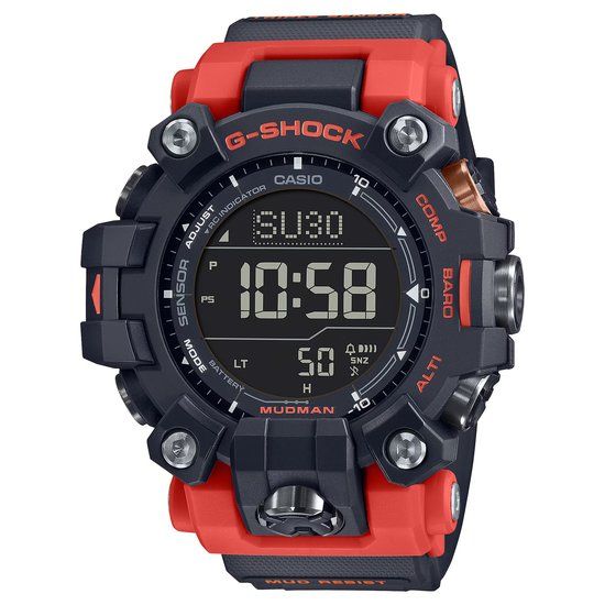 Casio G-Shock Mudman GW-9500-1A4ER Horloge - Kunststof - Zwart - Ø 50 mm