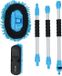 Protecton Auto Set de brosses de lavage - 5 pièces - Brosse de lavage et serpillière en chenille - Manche en 3 parties - Longueur maximale 130 cm - Raccord Gardena