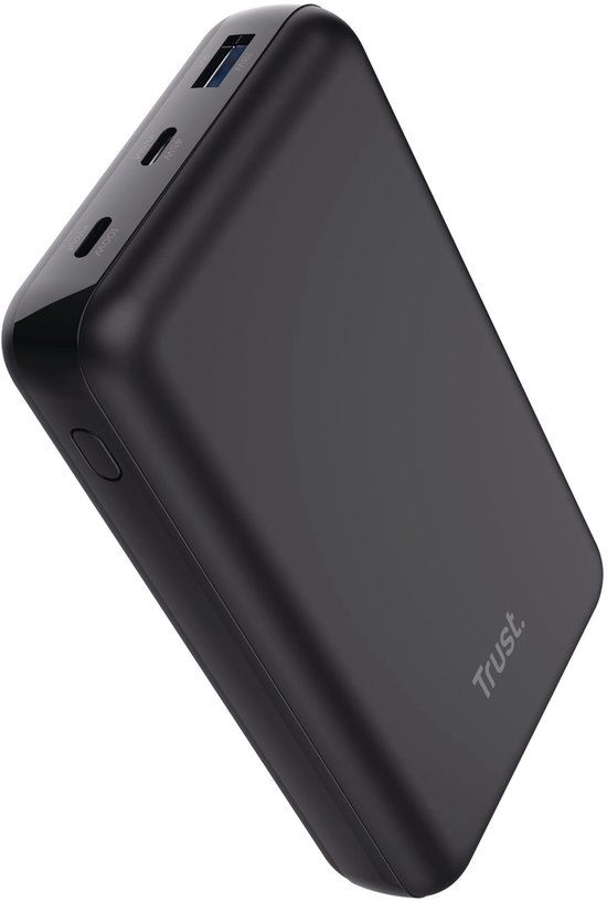 Trust Laro 100W - 20000 mAh Powerbank - Laptop Powerbank - 1x USB-A & 2x USB-C - Snelladen met PD 3.0 - Zwart