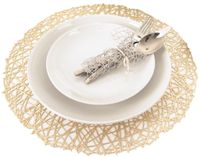 Orion - Tafelbeschermers - Rond - 39 cm - Goudkleurig
