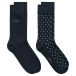 Gant Dot And Solid Sokken 2 Paren Blauw EU 43-45 Homme