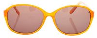More & More Zonnebril Dames MM54357-59330 Ovaal Randloos Bruine Lenzen