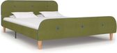 vidaXL Bedframe Stof Groen 140x200 cm