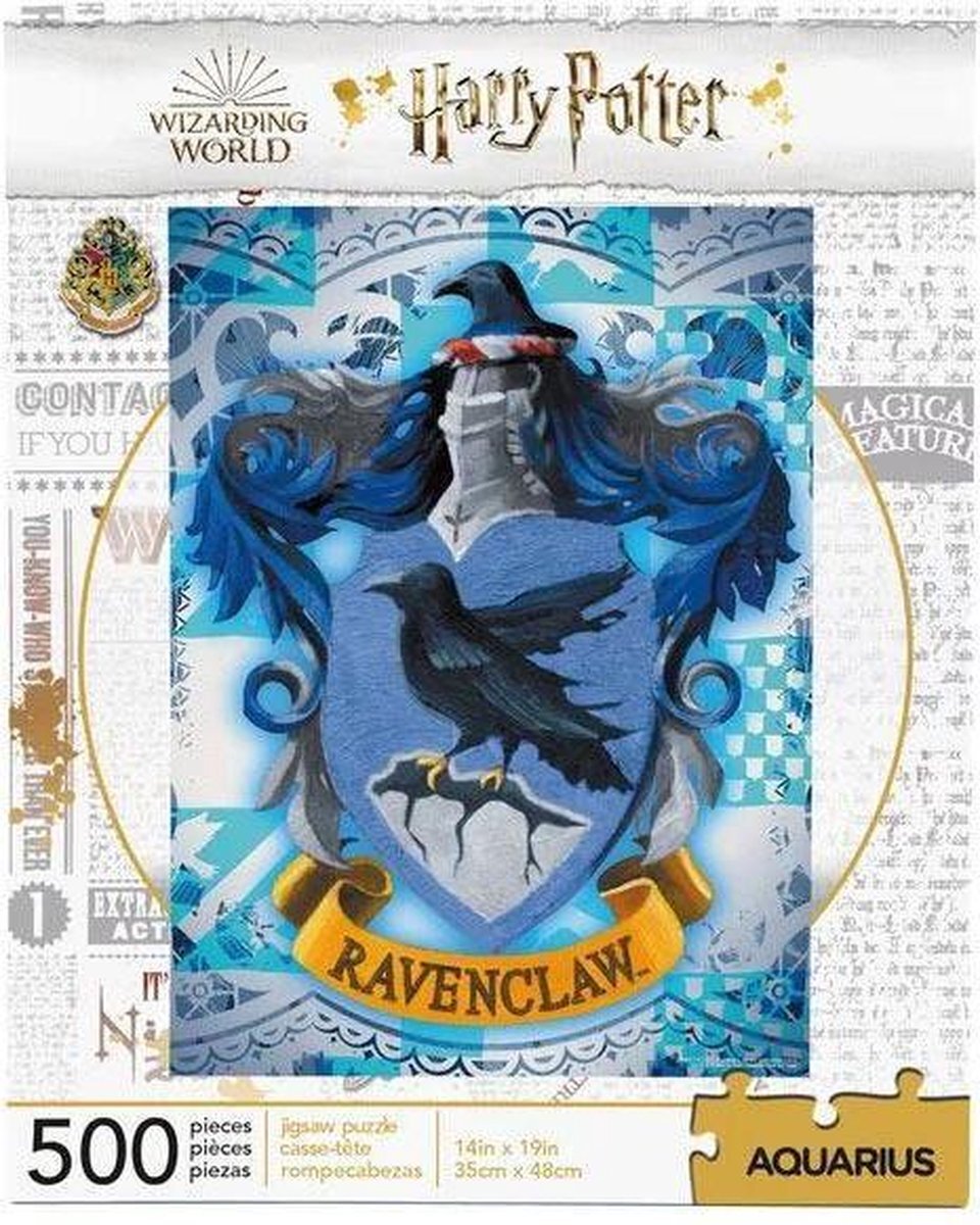 Aquarius 62180 Harry Potter Ravenclaw House Crest 500-delige legpuzzel, meerkleurig