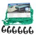 PETEX 43199013 aanhangernet, 3 x 4 m, groen