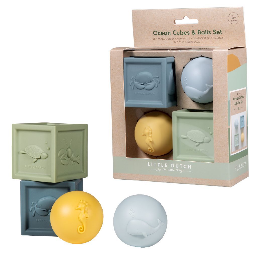 Little Dutch Ocean Blokken / Ballen Set - Educatief Speelgoed - Unisex