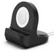 Wigento Google Pixel Watch Siliconen Oplaadhouder - Zwart