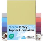 etérea Himmlische Qualität etérea Topper Jersey Hoeslaken 180x200 - 200x200 cm Oekotex Made in Green - 100% katoen - Munt