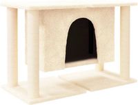 vidaXL Kattenmeubel met sisal krabpalen 50 cm crèmekleurig