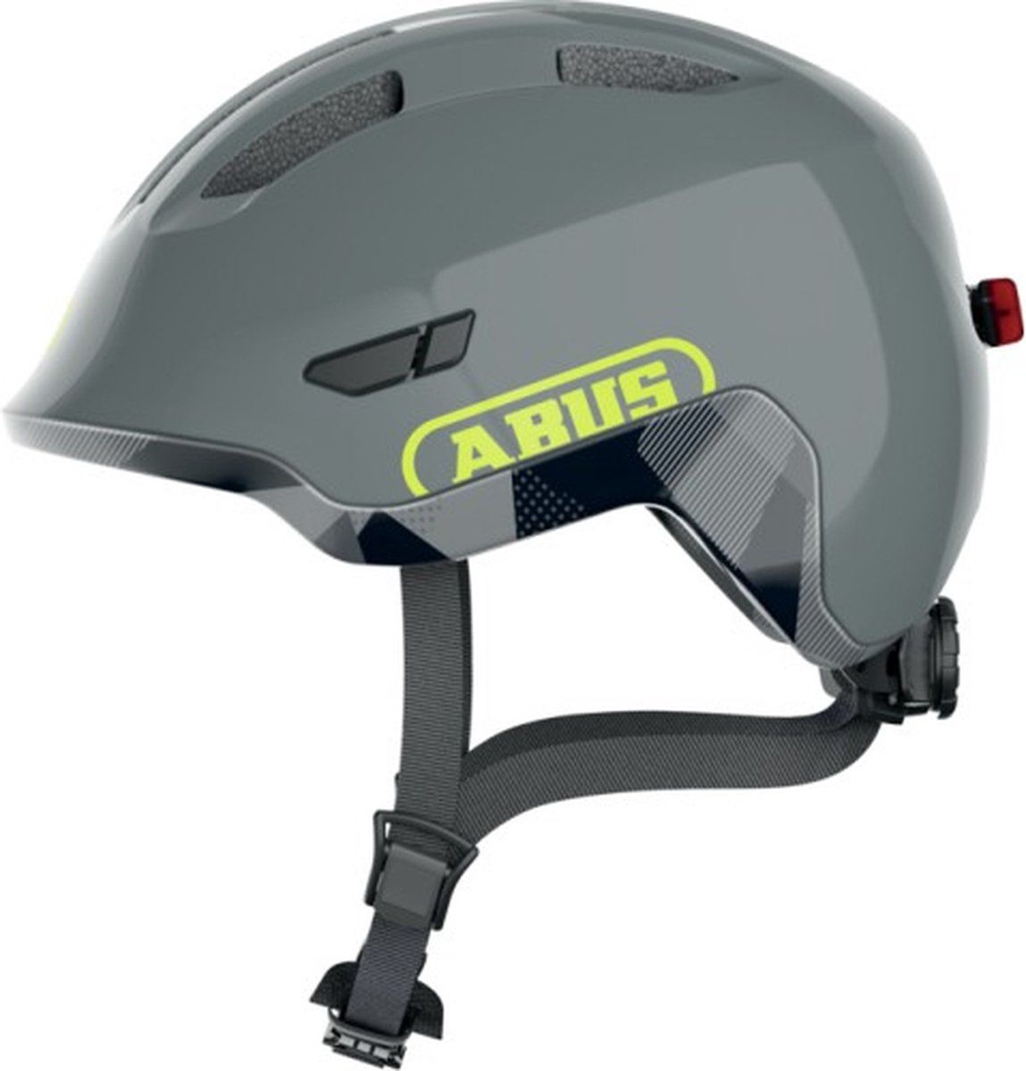 Abus Kinderhelm Smiley 3.0 S LED Shiny Grey - Grijs