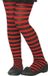 Atosa Carnaval panty pour enfants de 6 à 12 ans - rayé - noir/rouge - sorcières - 40 deniers
