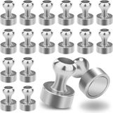 Poppstar 18 kegelmagneten (12x16 mm, sterk, houdkracht 3 kg), zilver