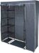 Storage Solutions Mobiele kledingkast - legplanken - opvouwbaar - grijs - 167 cm