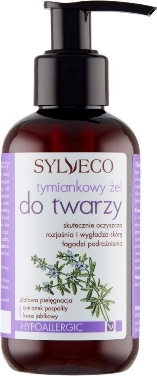 Syveco Sylveco - Thyme Face Gel Cleanses, Brightens Skin & Soothes Irritation 150Ml