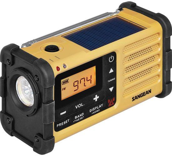 Sangean MMR-88 Outdoor Radio AM/FM - Black/Yellow