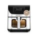 Ufesa Swan Elegance Luchtfriteuse, 7,5 l, 2200 W, interactief digitaal scherm van 4,3 inch, intelligente app, 10 programma's, venster met binnenlicht en Air Pulse Ultra 360ºC-technologie