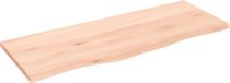 vidaXL Wastafelblad 100x40x2 cm onbehandeld massief eikenhout