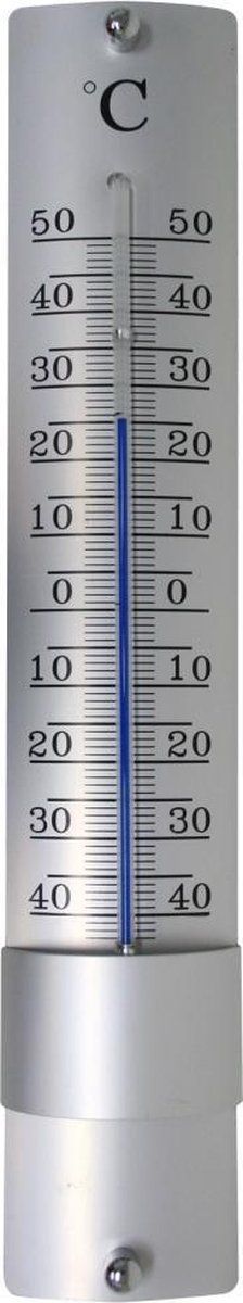 Hendrik Jan Buitenthermometer Aluminium 21 cm