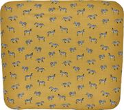 Meyco Baby Zebra Animal aankleedkussenhoes - honey gold - 85x75cm