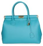 Aleria Sac à main Femme Cuir Véritable Blanc Italie Bianco UNICA 35x26x16 cm