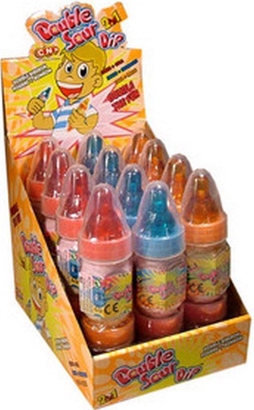 Candy Man - Double Sour Dip - 12 stuks