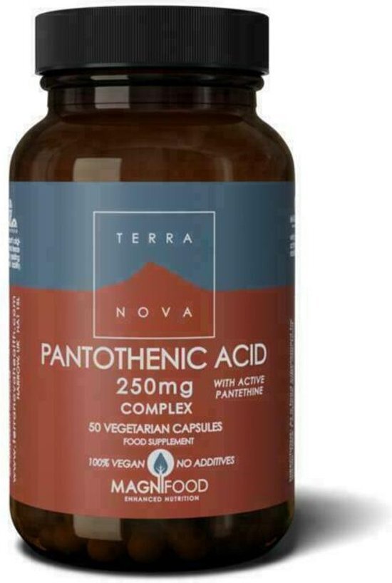 Terranova Pantothenic acid 250 mg complex 50 capsules