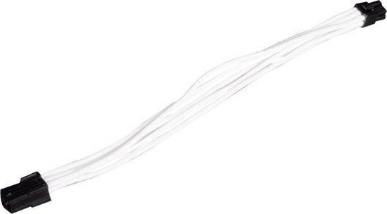 Silverstone PP07-IDE6W 6-pin PCIe Verlengkabel 25cm Wit