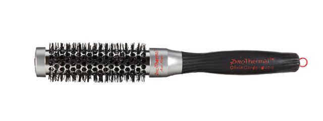Olivia Garden ProThermal T-25 Ronde Haarborstel - Zilver/Zwart - 2.54 cm