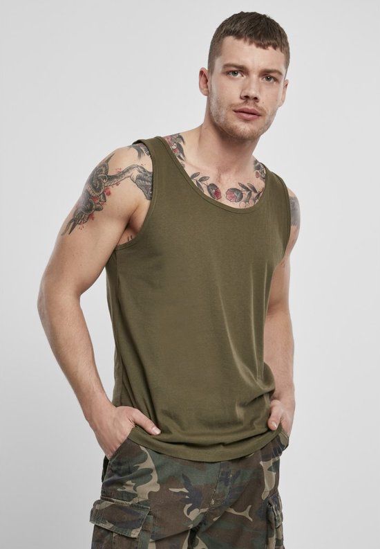 Brandit Tank Heren Tanktop - olijf - M
