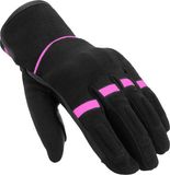 Rusty Stitches Bonnie V3 Dames Motorhandschoenen Zwart/roze Leer Maat S
