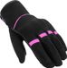 Rusty Stitches Bonnie V3 Dames Motorhandschoenen Zwart/roze Leer Maat S