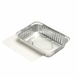 Papstar 14510 Wegwerpvoedselverpakking Aluminium, Karton, Kunststof Zilver 0,8 l