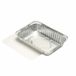Papstar 14510 Wegwerpvoedselverpakking Aluminium, Karton, Kunststof Zilver 0,8 l