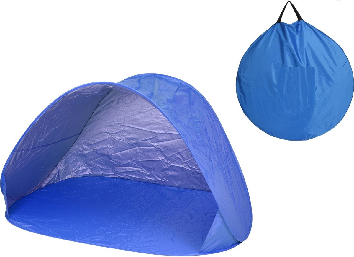 Maxx-garden Pop up strandtent - opvouwbare tent - 145x100x80 cm - BLAUW