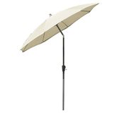 Dehner Paros Premium parasol, diameter 2,5 m, natuurlijke kleuren, groot, naturel