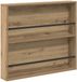 vidaXL Tijdschriftenrek Artisan Eiken Bewerkt Hout 80 x 12 x 70 cm