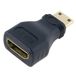 SeKi HDMI-adapter HDMI A bus op mini HDMI type C stekker; bus op stekker; vergulde aansluitingen - zwart