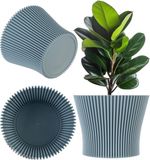 KADAX Kleine kunststof plantenpot voor vetplanten en kruiden, moderne bloempot voor binnen en buiten (mintgroen, 11,5 cm)