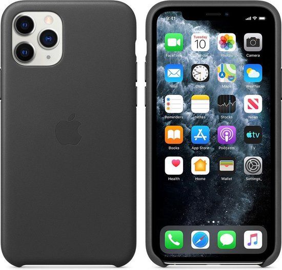 Apple iPhone 11 Pro Leather Case - Black