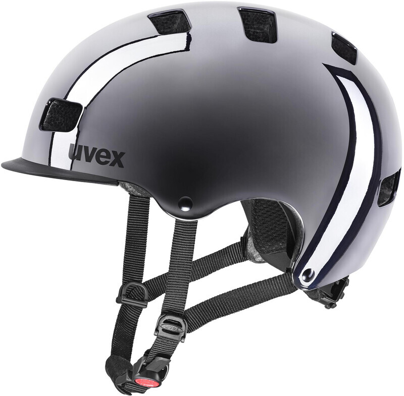 UVEX HLMT 5 Bike Pro Chrome Helmet, grijs