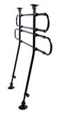 Trixie 1316 auto-rooster, gebogen, breedte: 85-140 cm hoogte: 75-110 cm, zwart