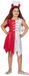 Wilbers & Wilbers Engel-Duivel Jurk - Wit-Rood - Halloween - Meisjes - Maat 128