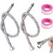 Solidchoice - 2 pièces de tuyaux de robinet mélangeur flexibles en acier inoxydable