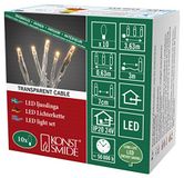 Konstsmide Micro LED lichtketting, gelast, 10 barnsteenkleurige diodes, 24V interne transformator, transparante kabel - 6350-823