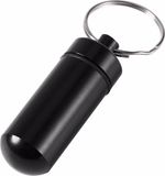 CHPN - Waterdichte sleutelhanger - Medicijn-Koker - Pillen-Koker - Zwart - Aluminium