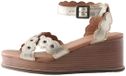 Next - Dames - Forever Comfort® gevlochten leren sleehakken - Goud