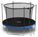 Trampoline 252 cm Avec filet de sécurité Avec échelle Jusqu'à 150 kg Pour le jardin