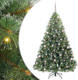 vidaXL Kunstkerstboom met 300 LED, Groen, 210 cm
